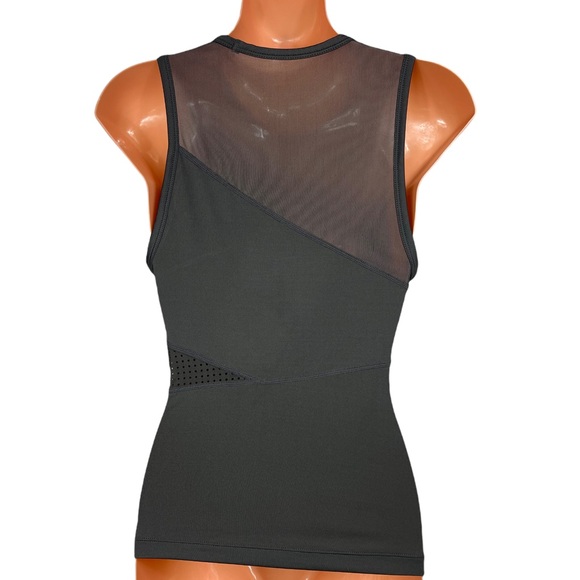 JoyLab Women’s Workout Grey Fitted Sleeveless Moisture-Wicking Top with Mesh XS - Picture 2 of 7